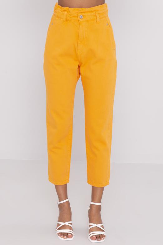 Bayan Oranj Baggy Pantolon - BSL