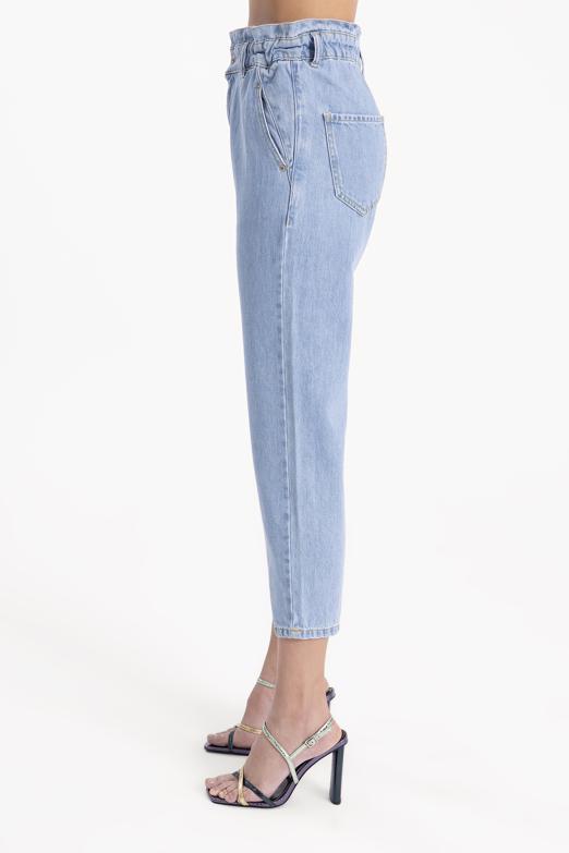 Bayan Mavi Baggy Denim Pantolon - BSL
