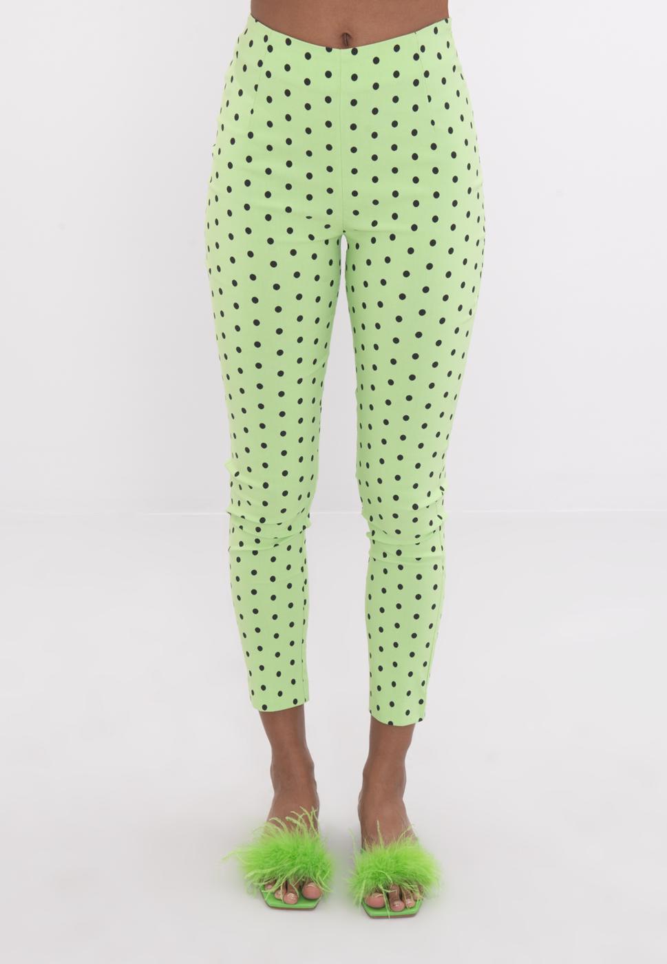 Bayan Yeşil Bilek Boy Cigarette Pantolon