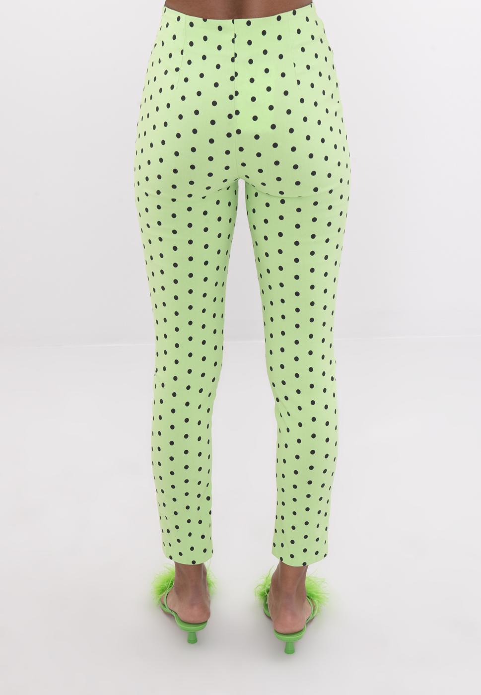 Bayan Yeşil Bilek Boy Cigarette Pantolon