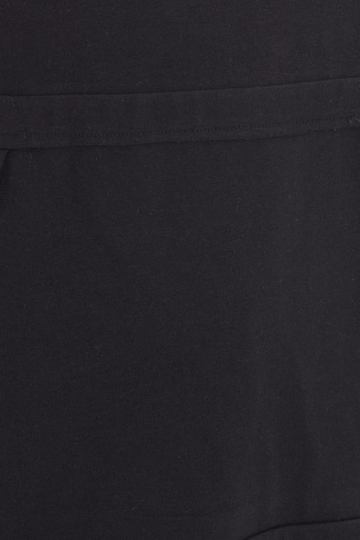 Bayan Siyah Kapüşonlu Baskı Detaylı Tshirt - BSL