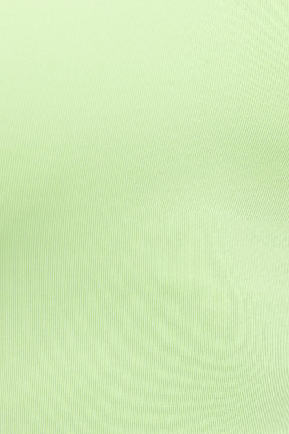 Bayan Yeşil Tek Omuz Askılı Crop Body