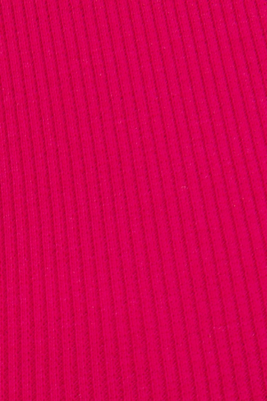 Bayan Fuşya Halter Yaka Crop Body