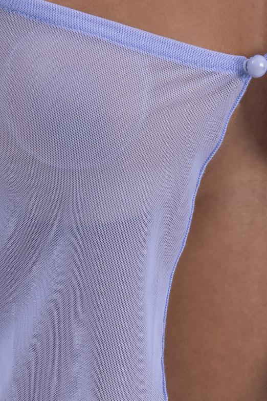 Bayan Lila Tül Crop Hırka - BSL