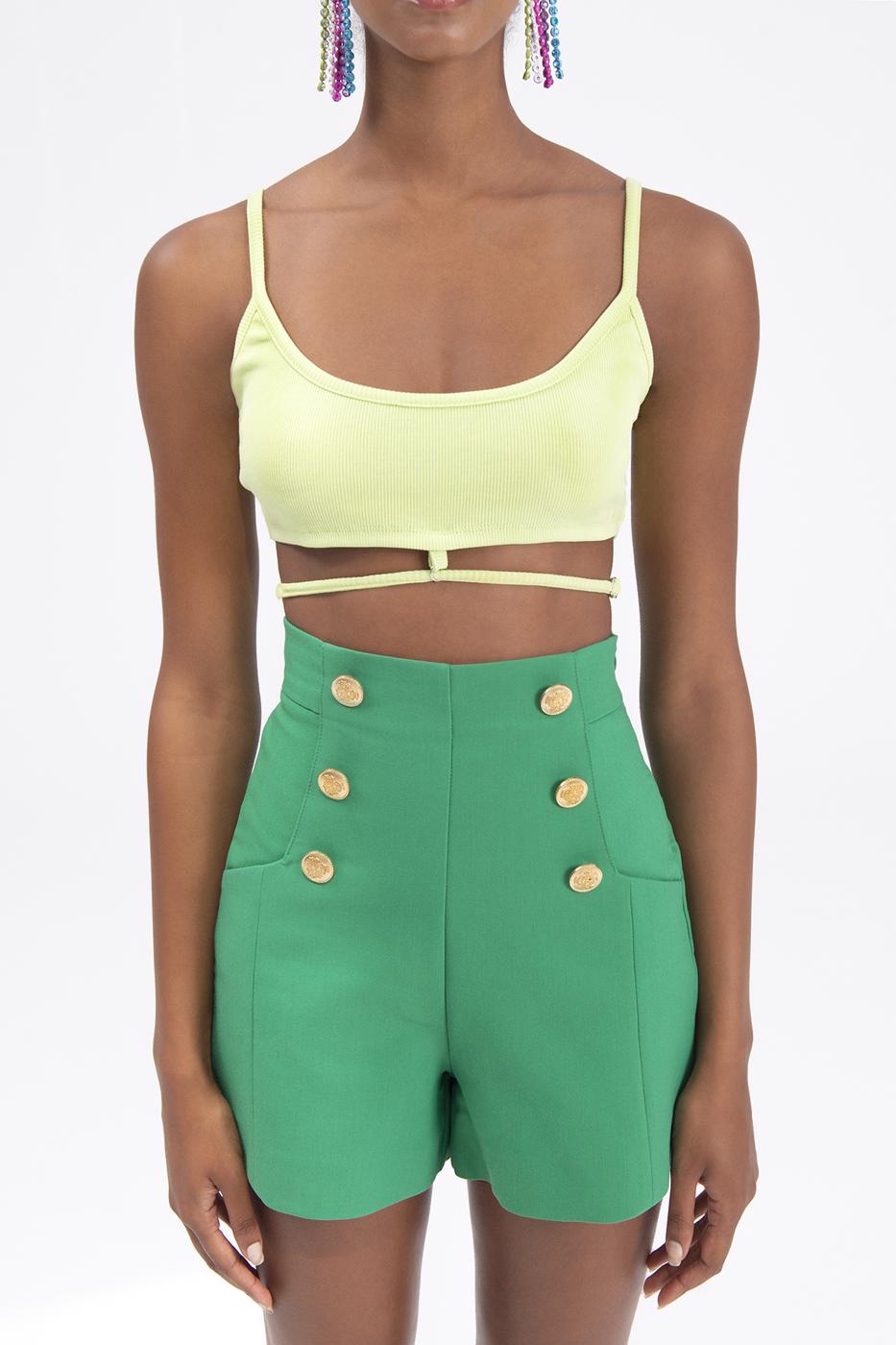 Bayan Yeşil Askılı Büstiyer