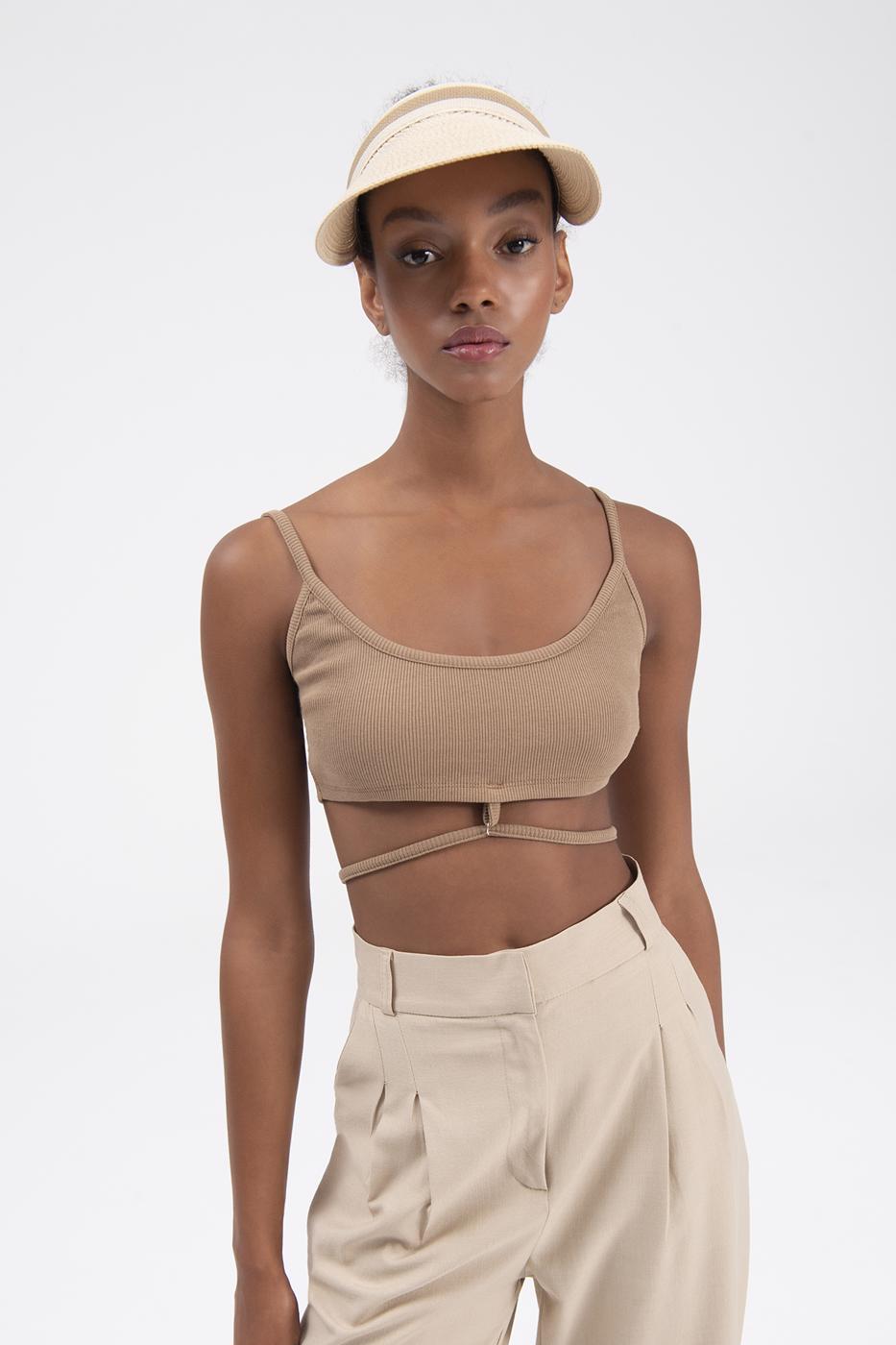 Bayan Kahverengi Askılı Büstiyer