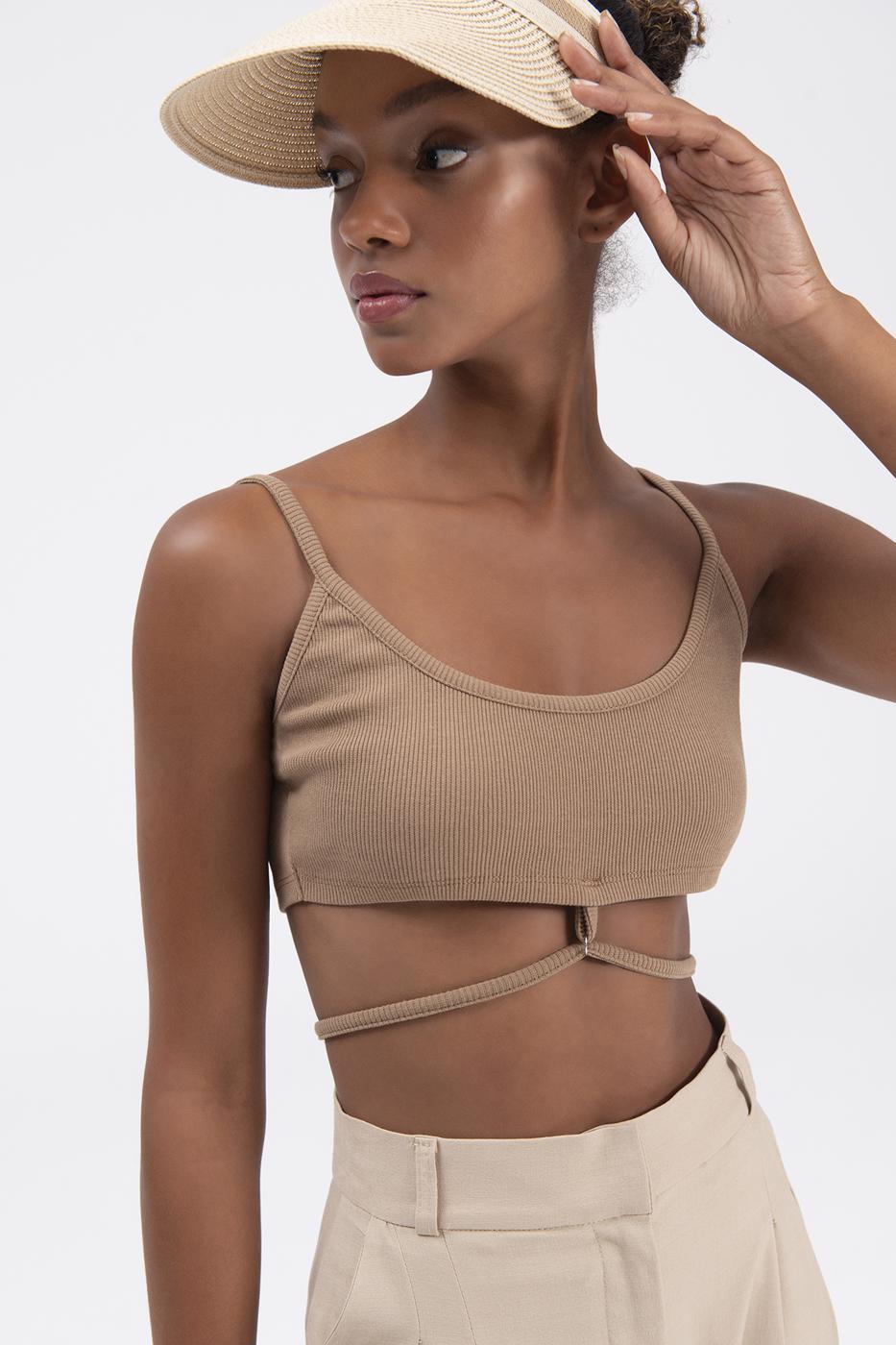 Bayan Kahverengi Askılı Büstiyer