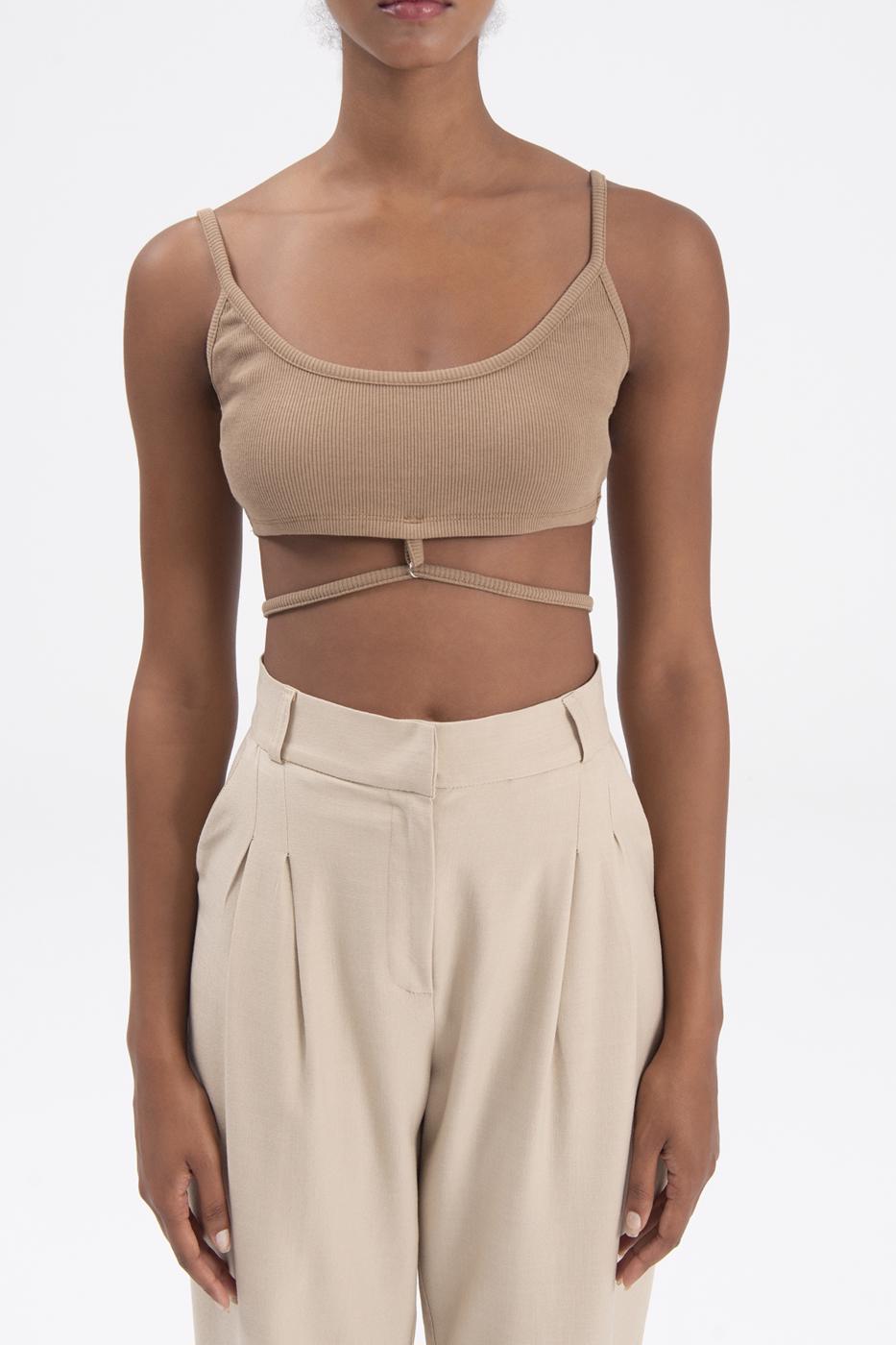 Bayan Kahverengi Askılı Büstiyer