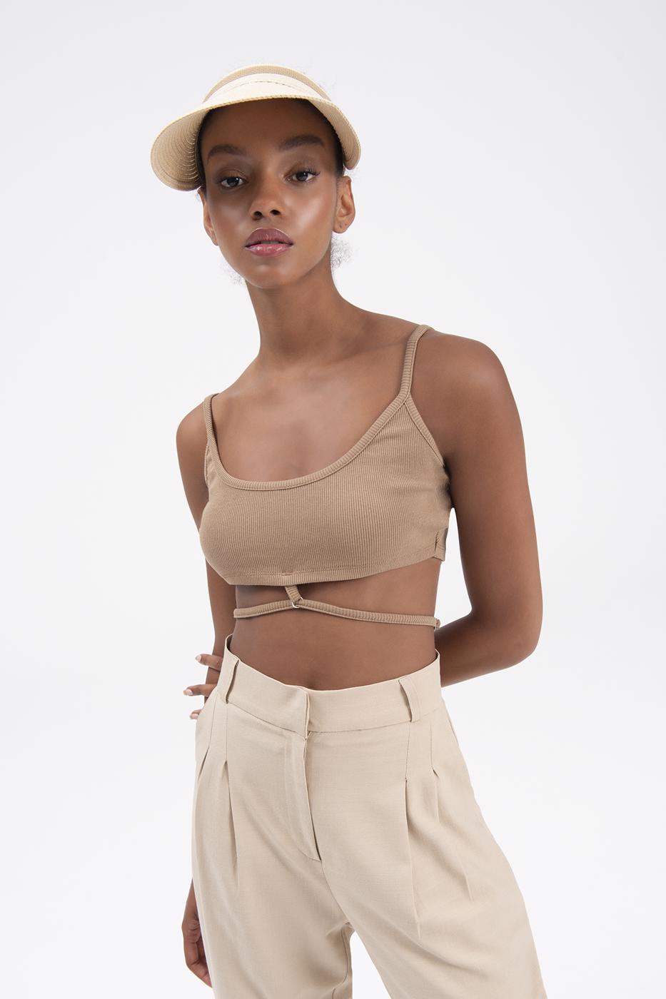 Bayan Kahverengi Askılı Büstiyer