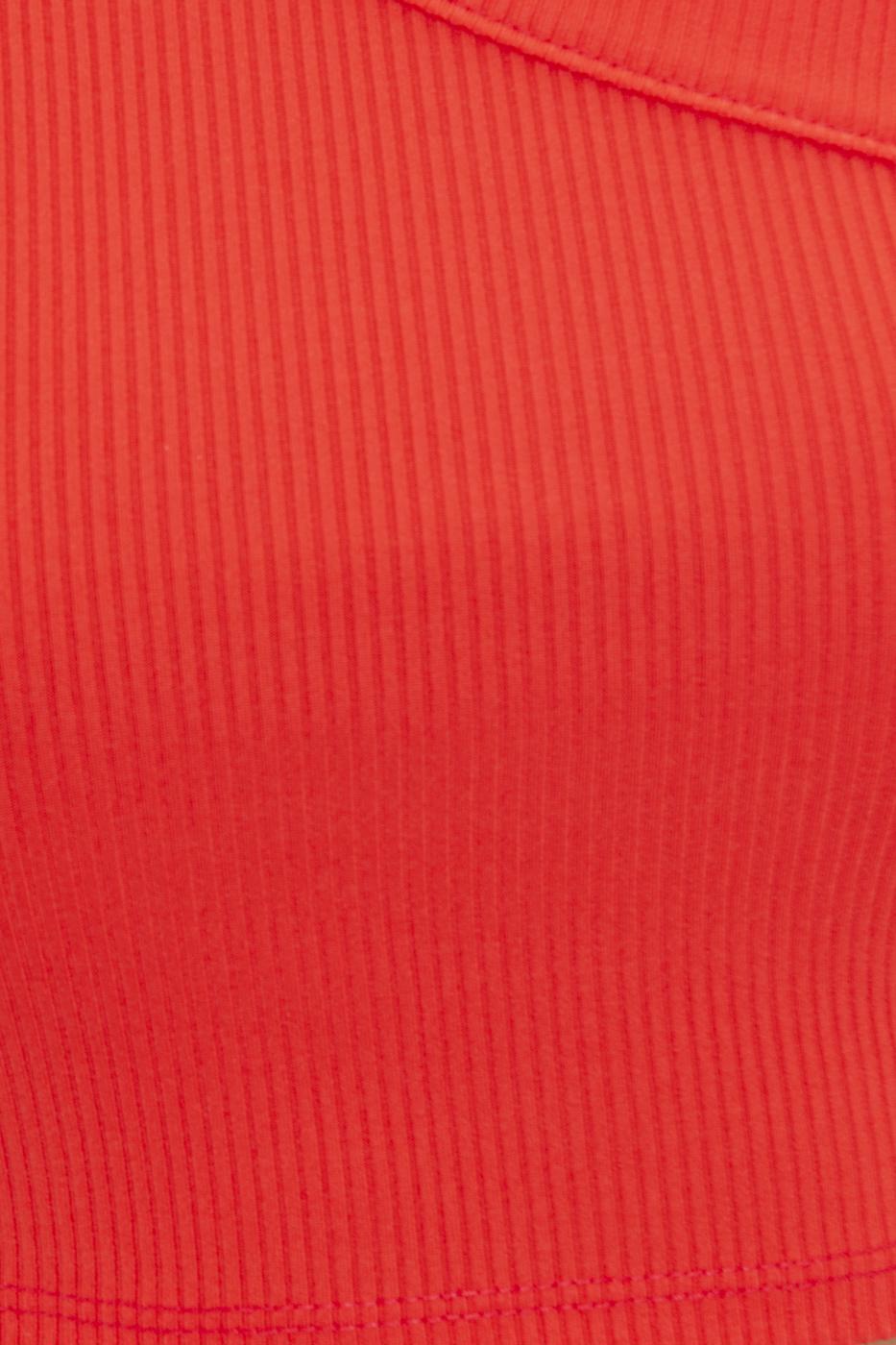 Bayan Kırmızı Tek Omuz Askılı Crop Body