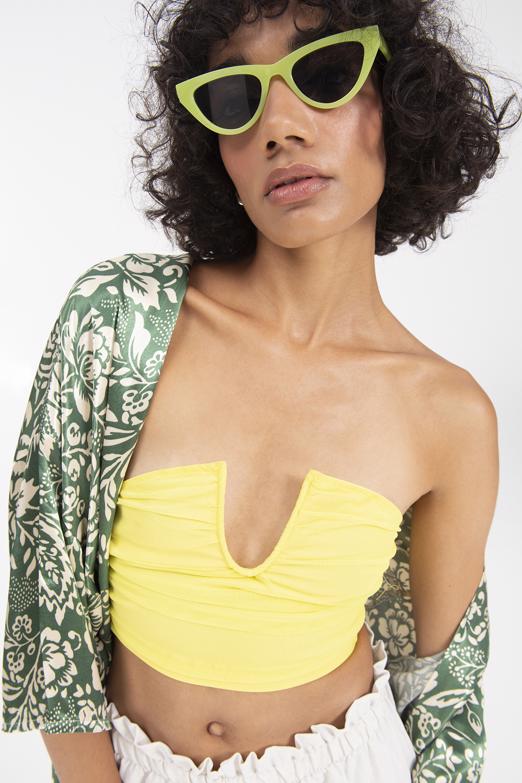 Bayan Sarı Straplez Büstiyer - BSL