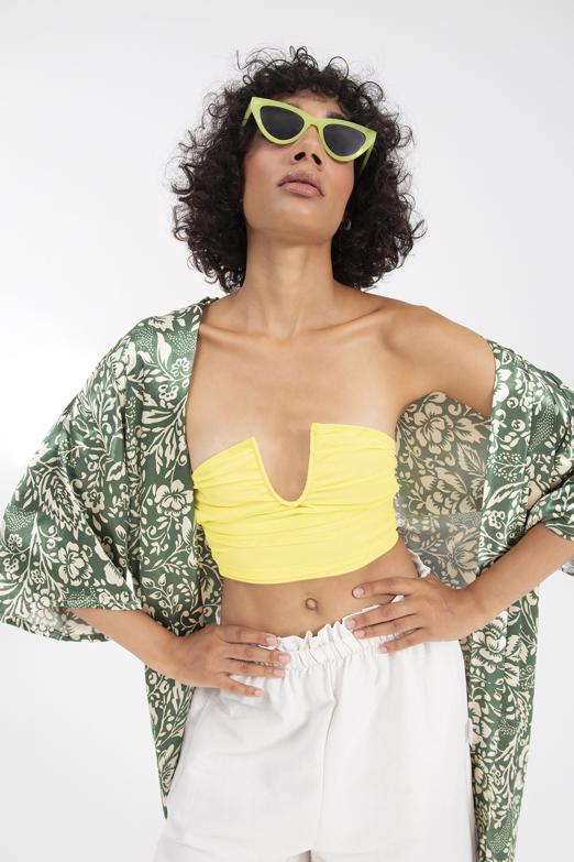 Bayan Sarı Straplez Büstiyer - BSL