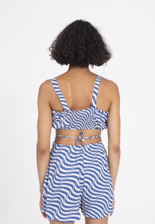 Bayan Mavi Askılı Büstiyer - BSL