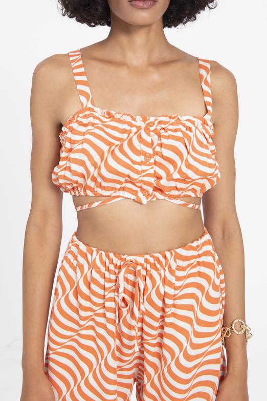 Bayan Oranj Askılı Büstiyer - BSL