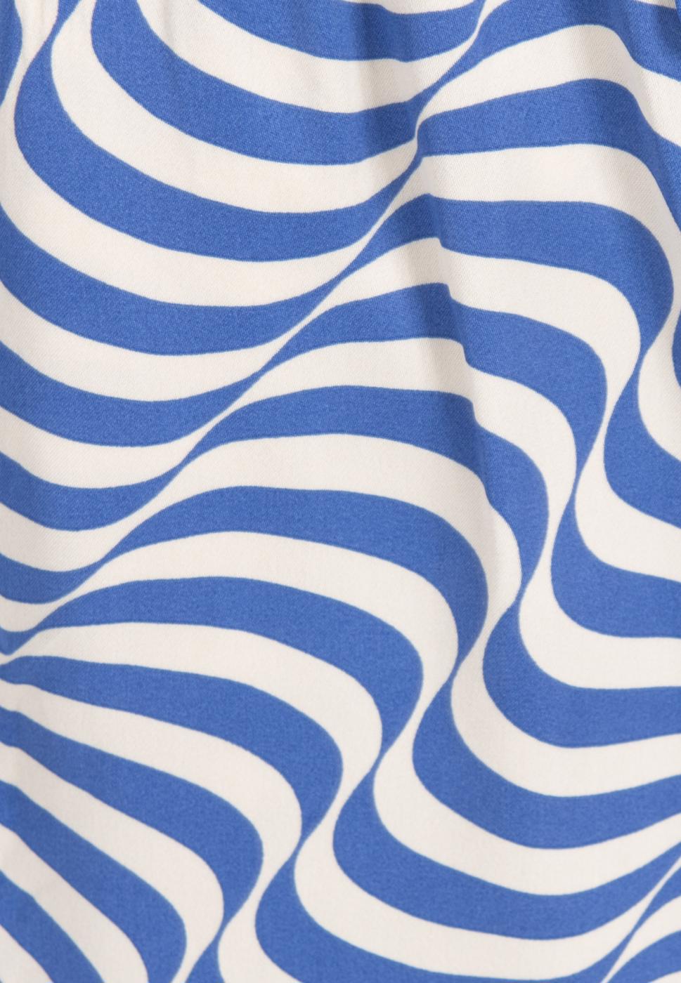 Bayan Mavi Bol Mini Şort