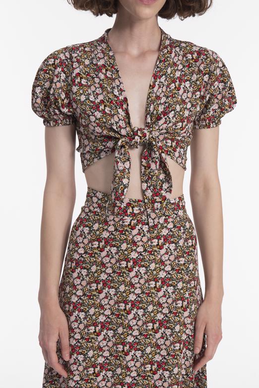 Bayan Multı Bağlamalı Crop Bluz - BSL