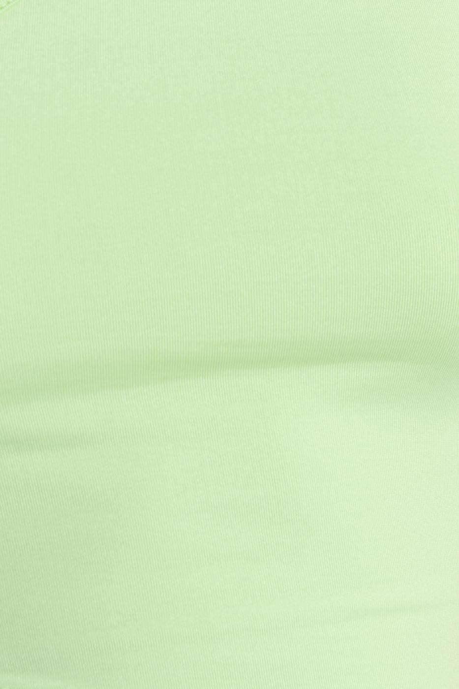 Bayan Yeşil Tek Omuz Asimetrik Etek Ucu Detaylı Body