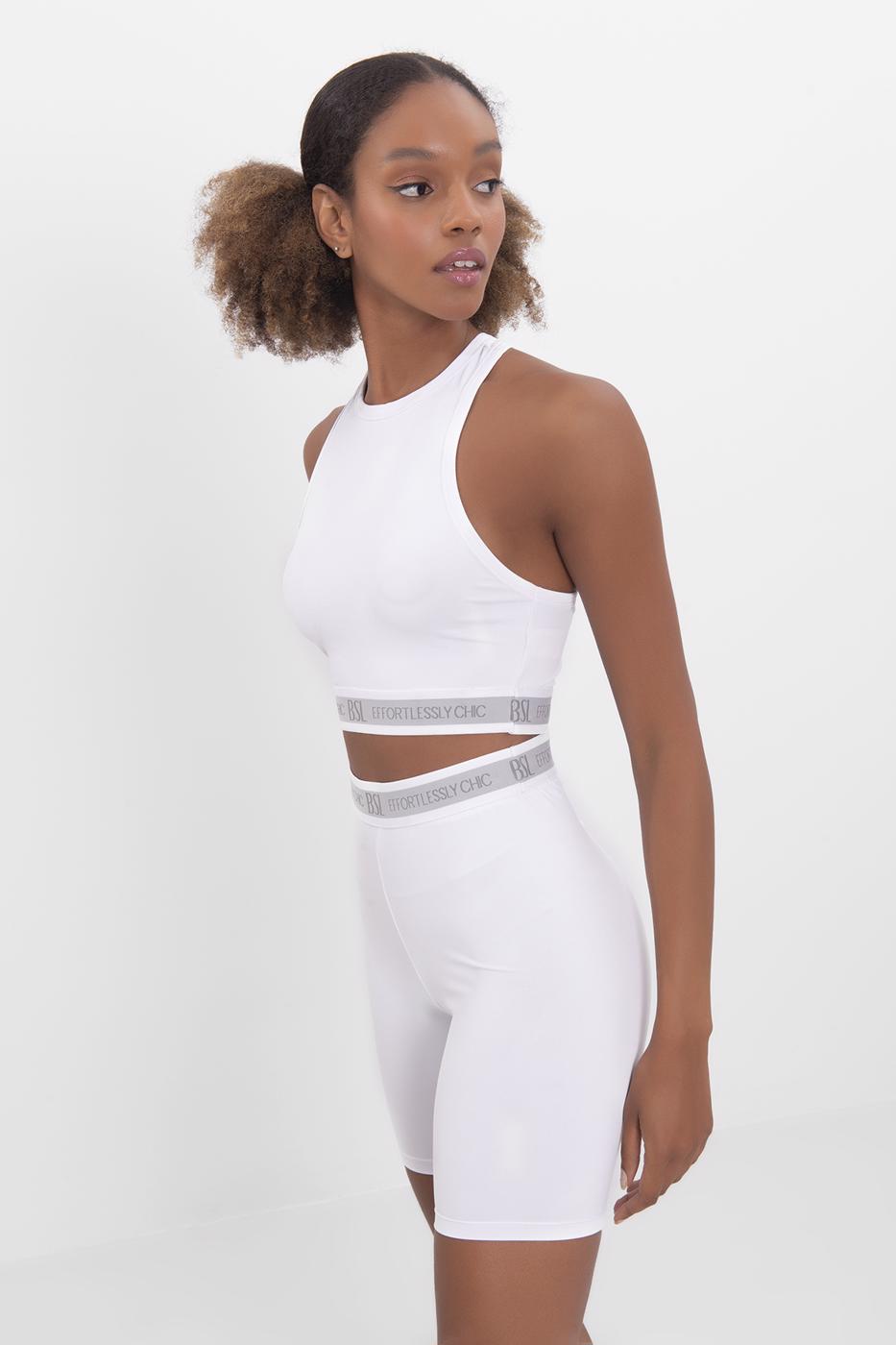 Bayan Beyaz Spor Tayt