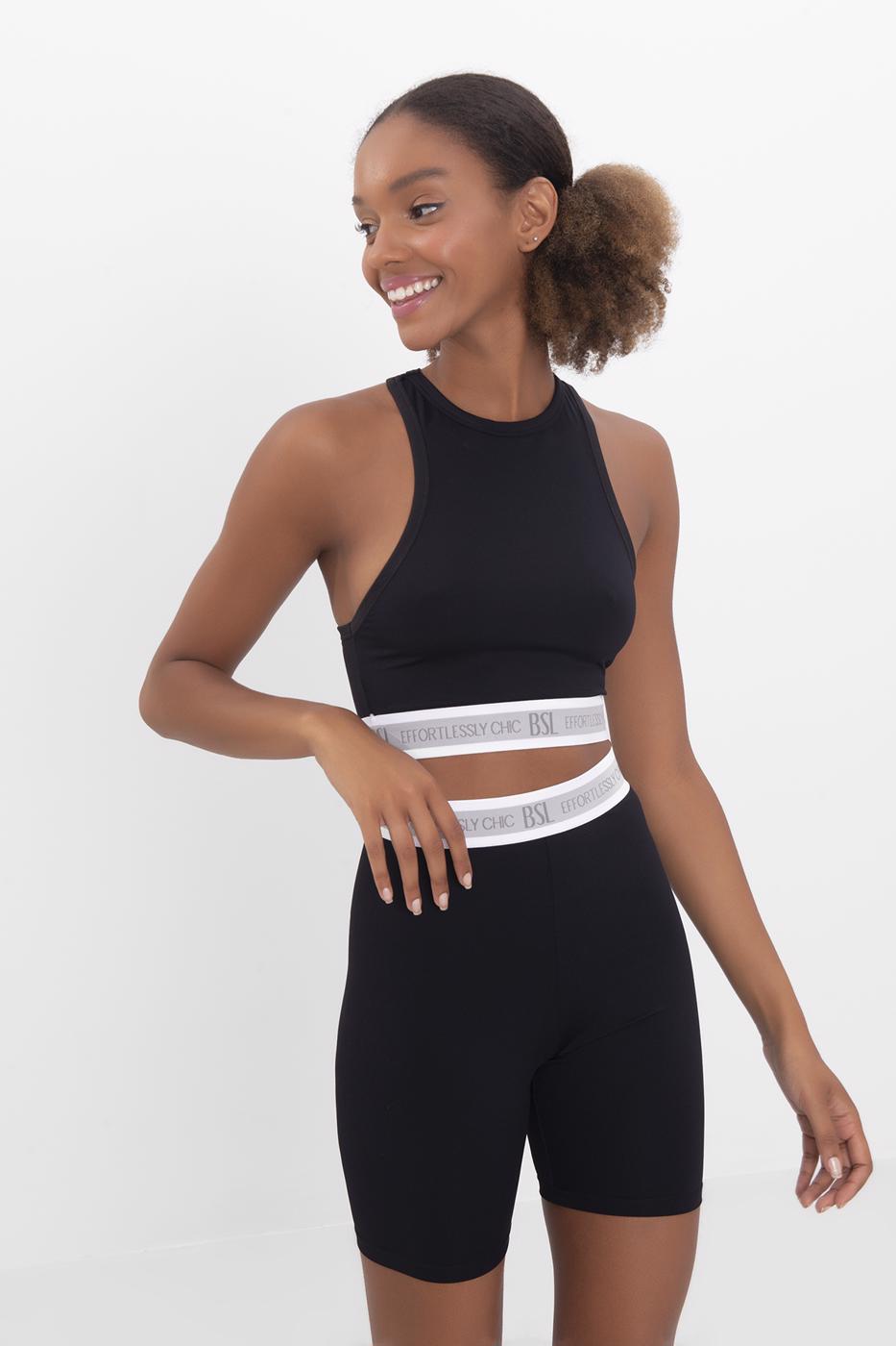 Bayan Siyah Spor Tayt