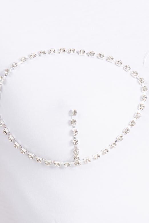 Bayan Beyaz Taşlı Crop Body - BSL