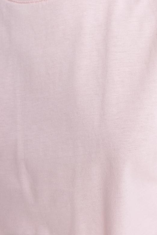 Bayan Pembe Düşük Omuzlu Basic Crop Tshirt - BSL