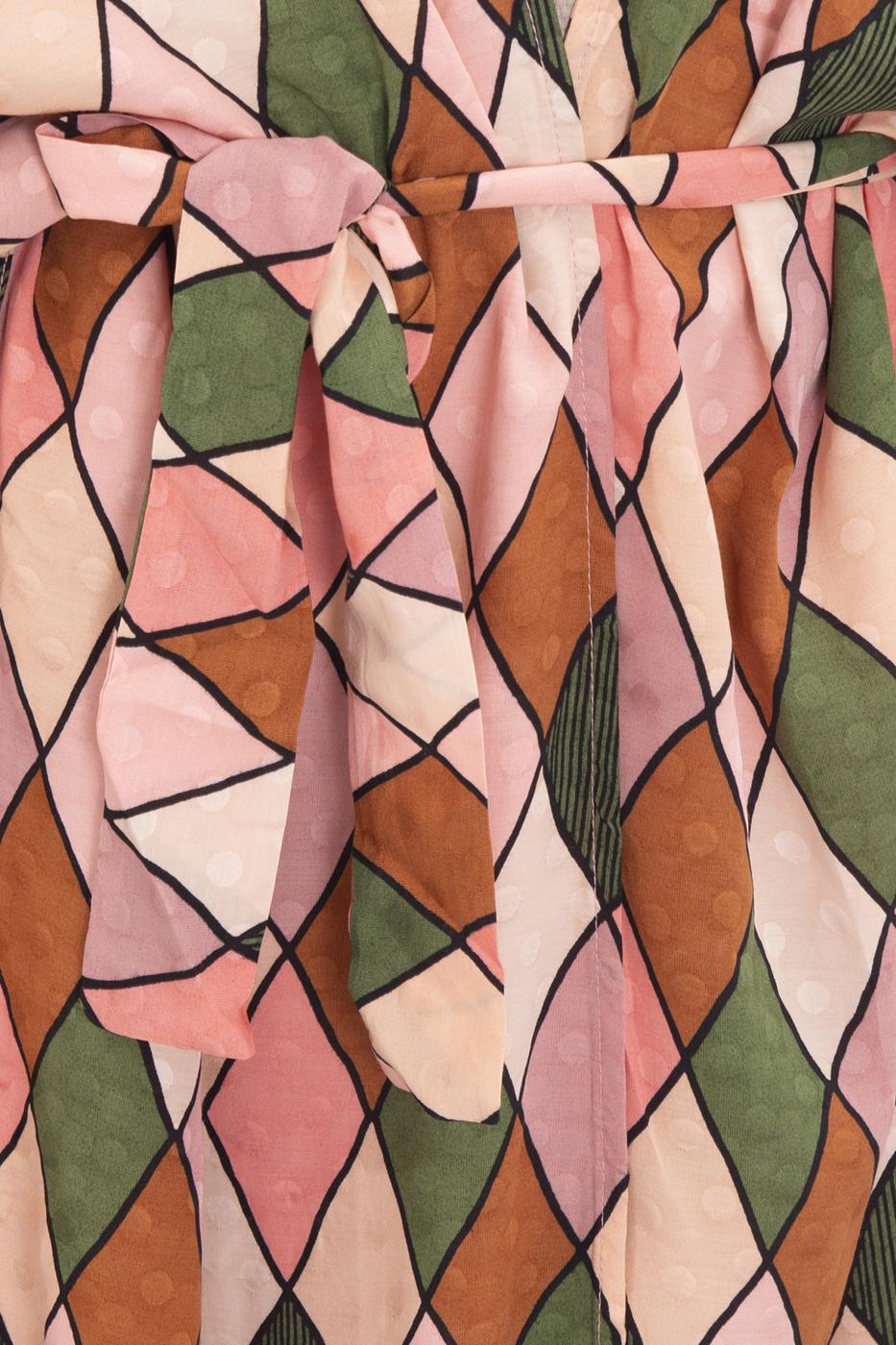 Bayan Multı Kemer Detaylı Yarasa Kol Kimono