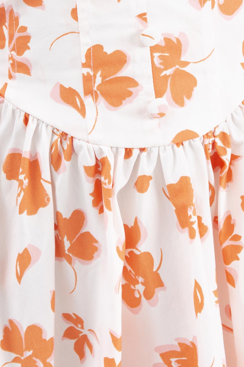 Bayan Ekru Derin Göğüs Dekolteli Mini Elbise