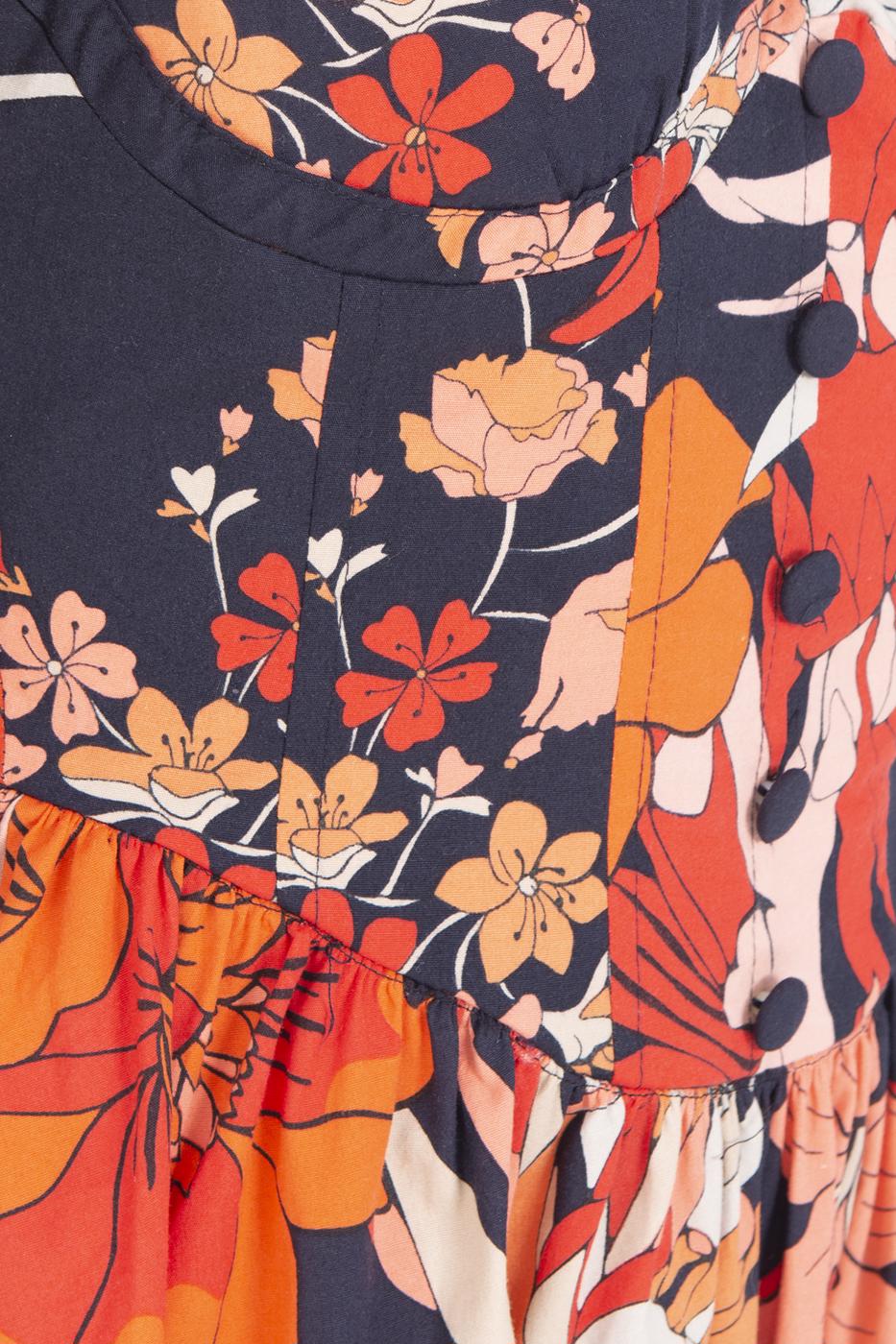 Bayan Lacivert Derin Göğüs Dekolteli Mini Elbise