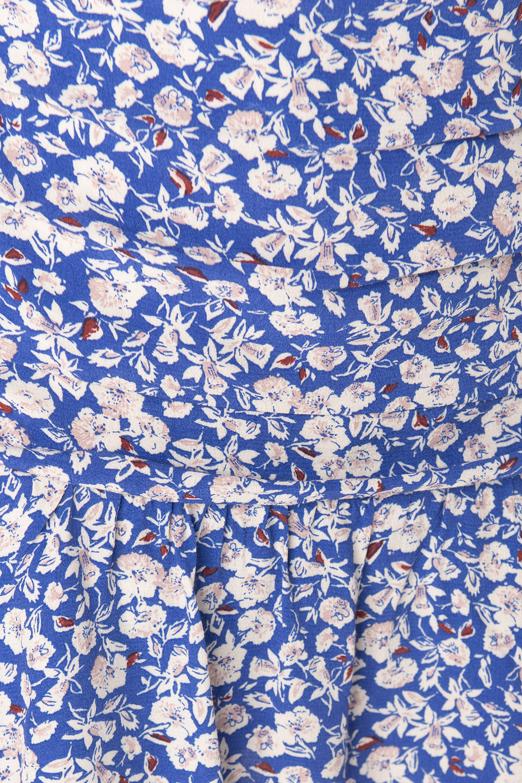 Bayan Mavi Volanlı Mini Şort Etek - BSL