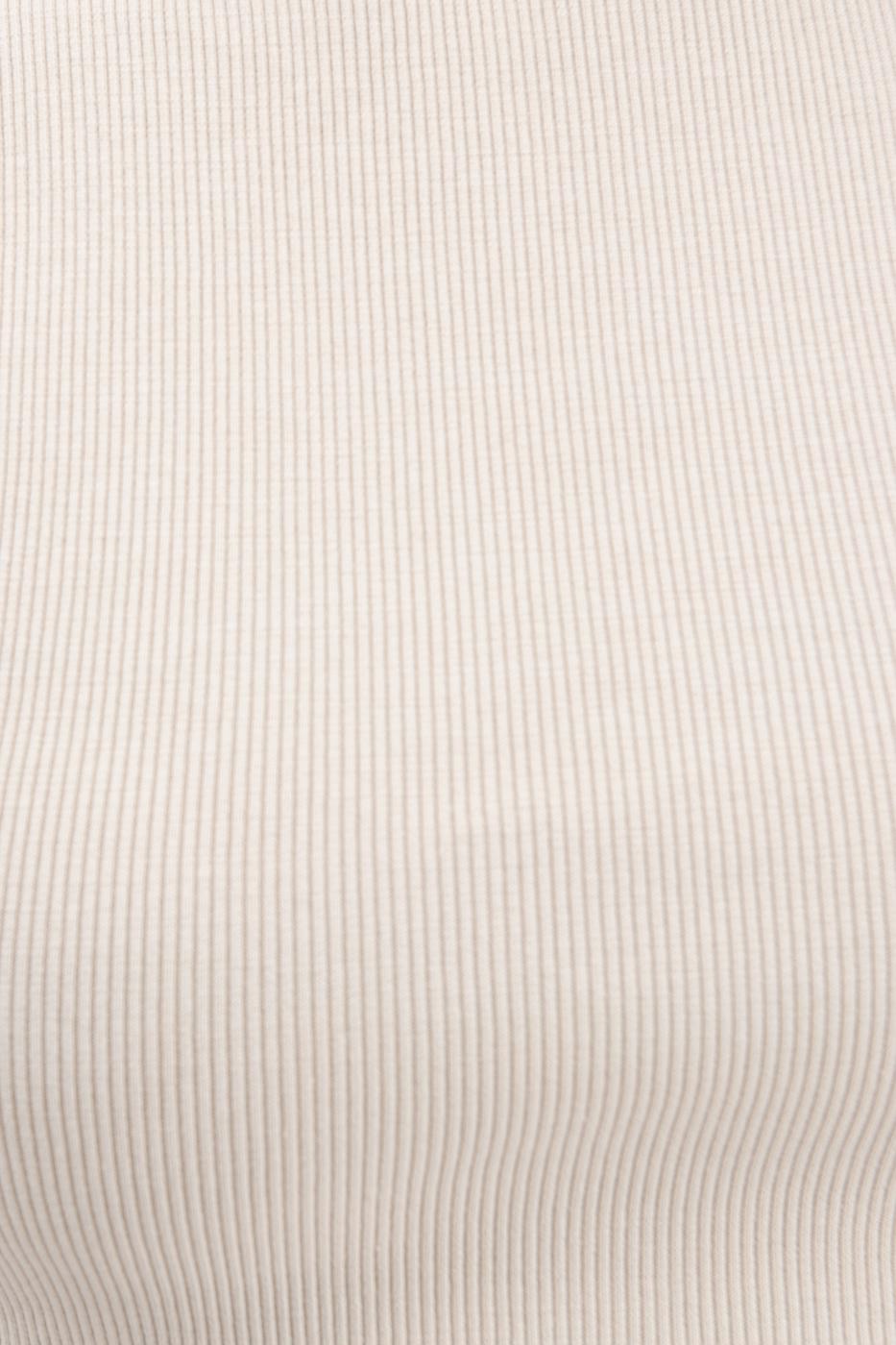 Bayan Bej Sırt Pencereli Crop Body