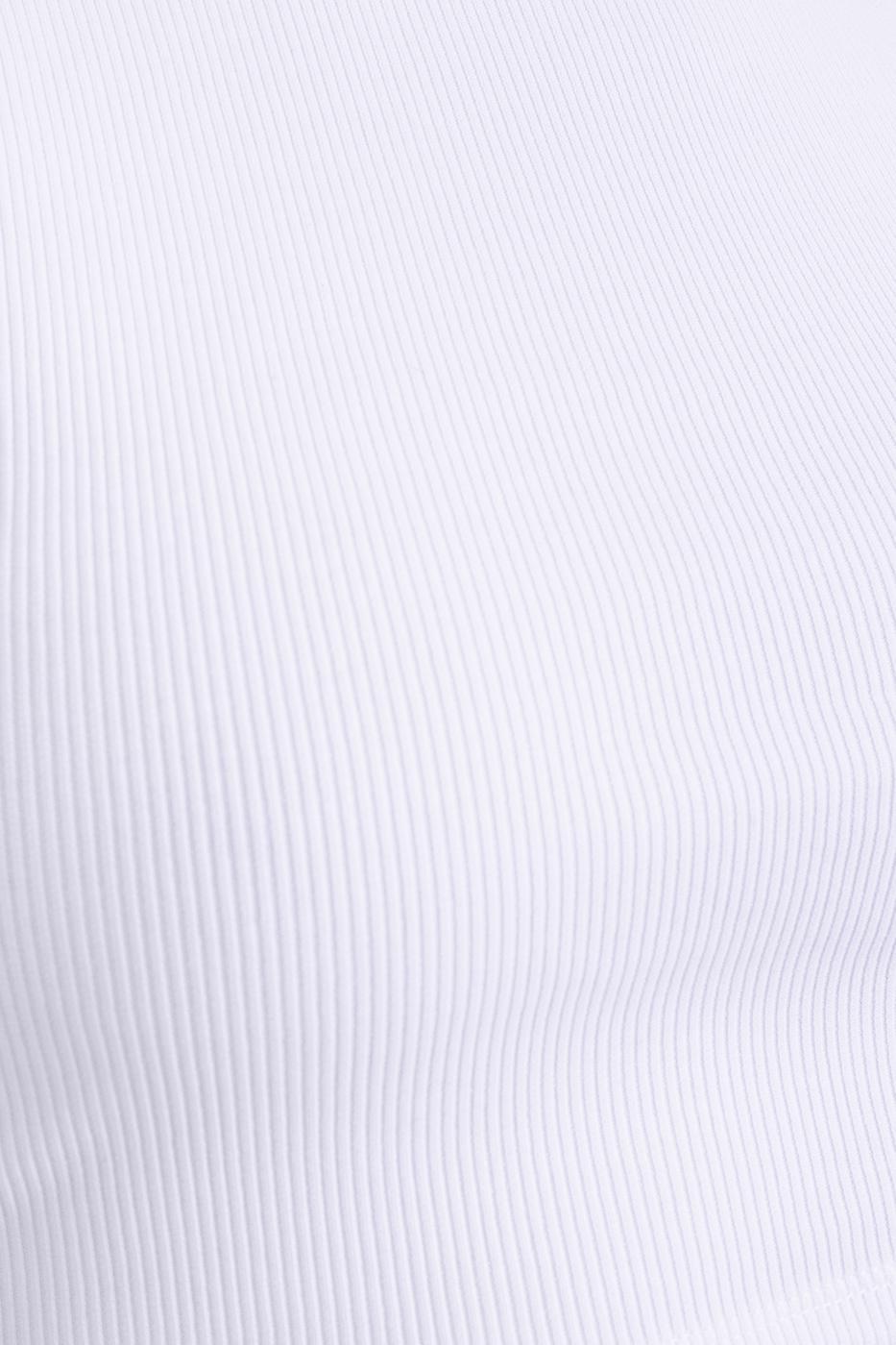 Bayan Beyaz Sırt Pencereli Crop Body