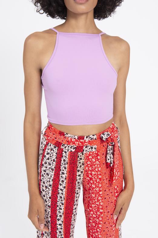 Bayan Lila Sırt Bağlamalı Body - BSL