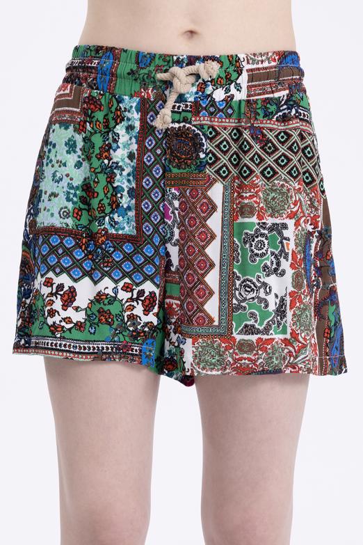 Bayan Multı Bel Lastik Detaylı Şort - BSL