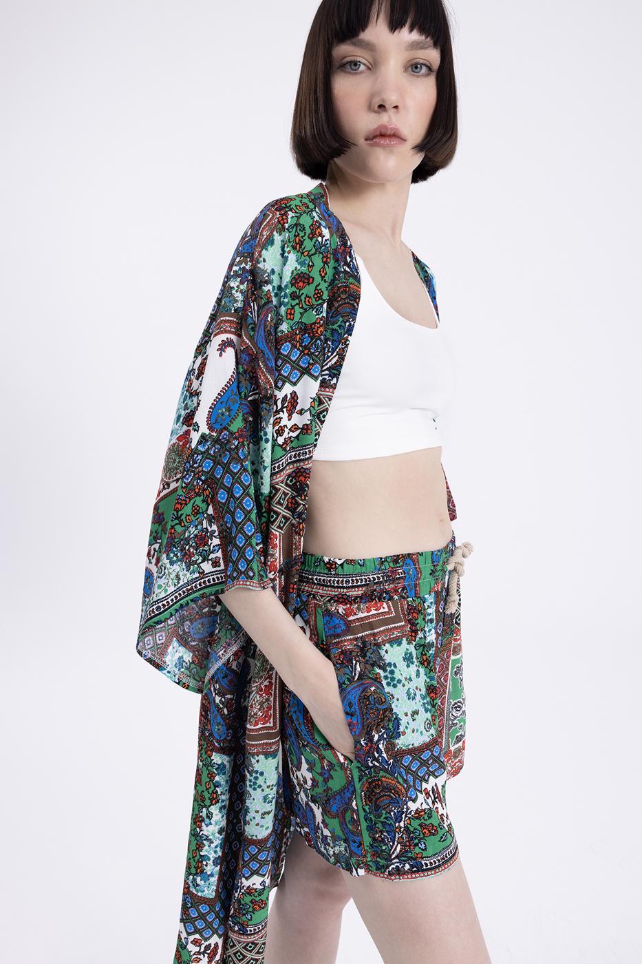 Bayan Multı Bel Lastik Detaylı Şort