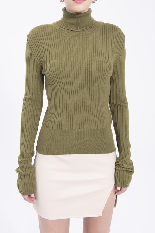 Bayan Haki Balıkçı Triko Body - BSL