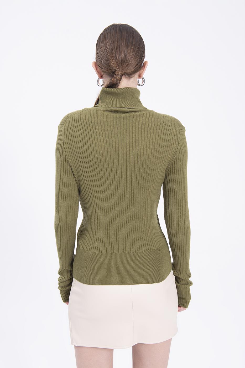 Bayan Haki Balıkçı Triko Body