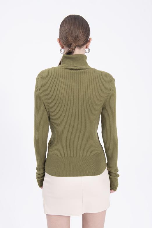 Bayan Haki Balıkçı Triko Body - BSL