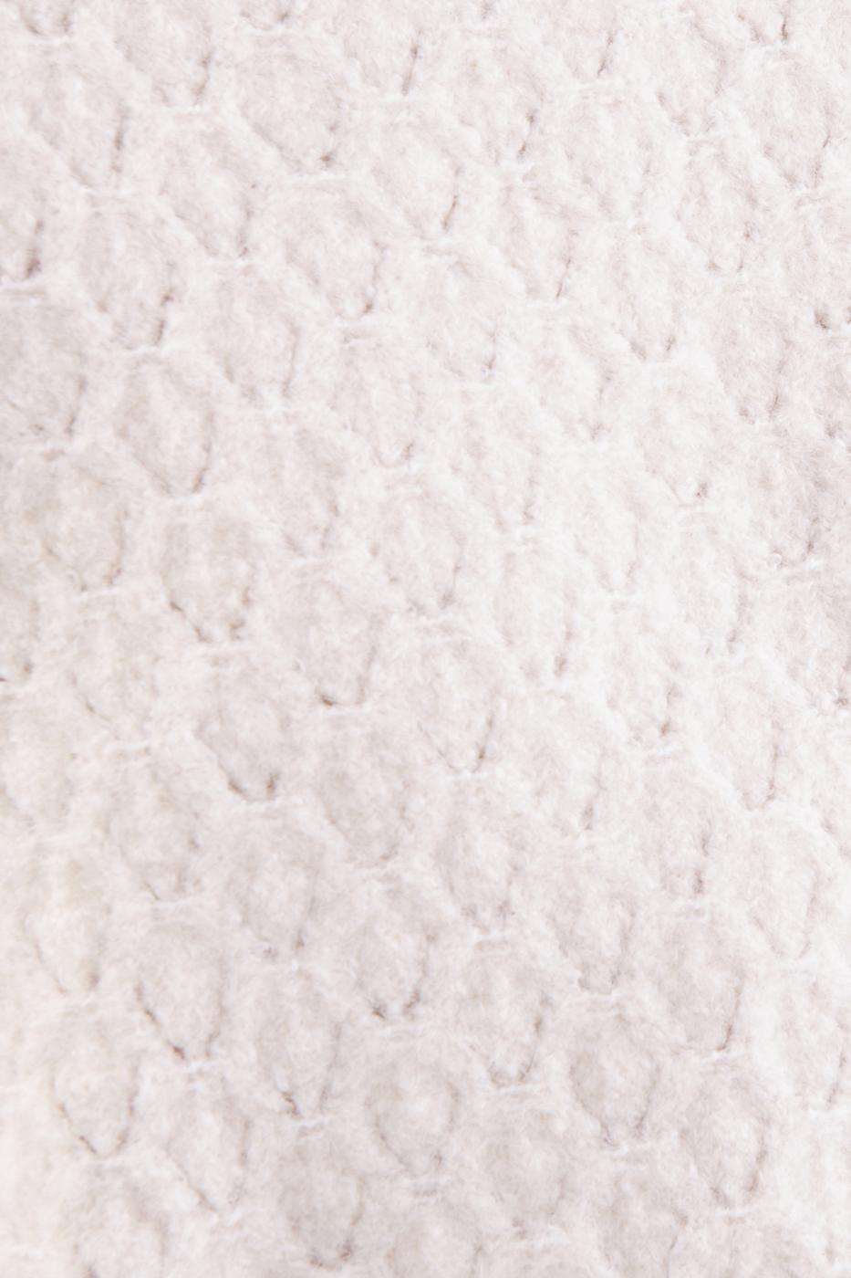 Bayan Ekru Örgü Triko Kazak