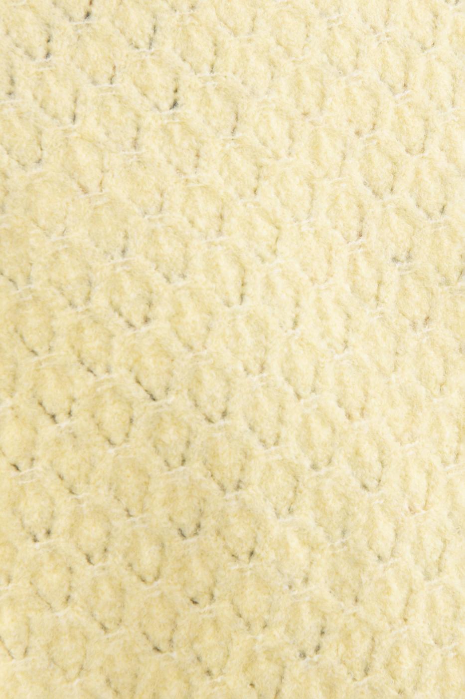 Bayan Sarı Örgü Triko Kazak