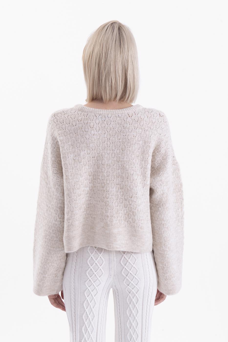 Bayan Taş Örgü Triko Kazak