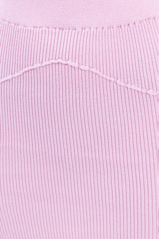 Bayan Pembe Triko Mini Dar Etek - BSL