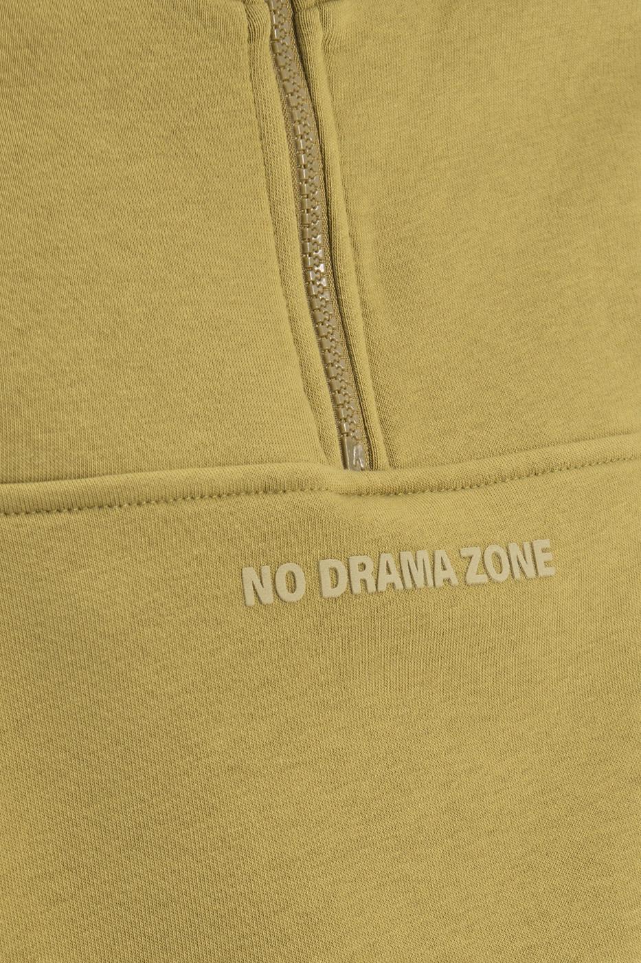 Bayan Haki Dik Kapalı Sweatshırt