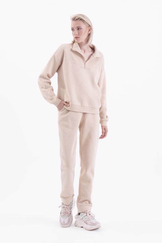 Bayan Bej Jogger Pantolon - BSL
