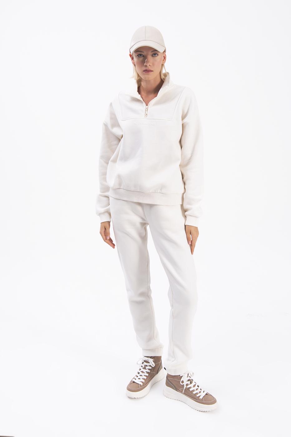 Bayan Ekru Jogger Pantolon