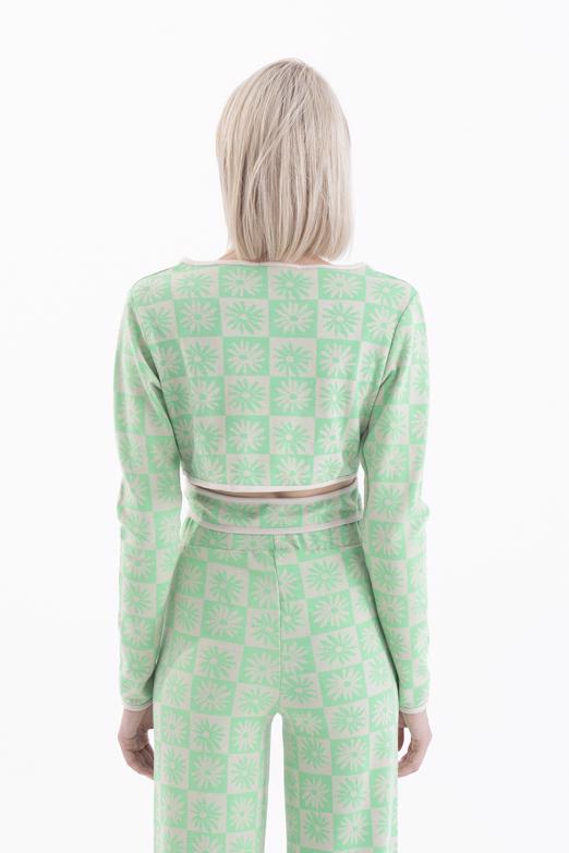 Bayan Yeşil Uzun Kollu Büstiyer - BSL