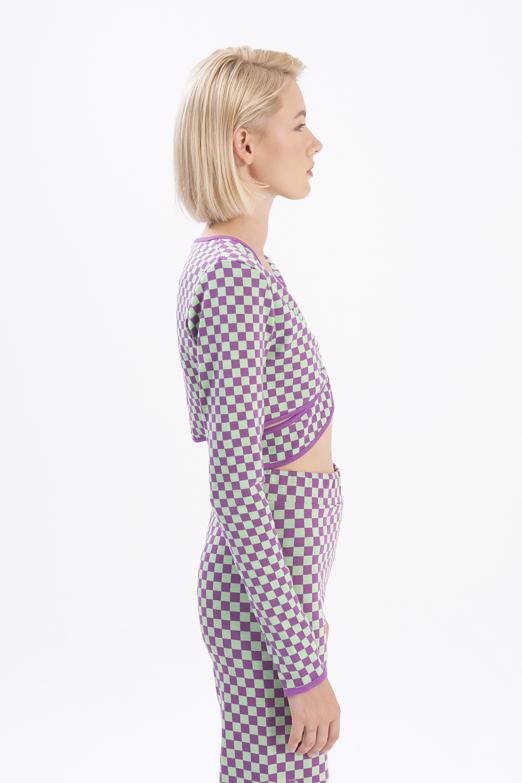 Bayan Mor Uzun Kollu Büstiyer - BSL