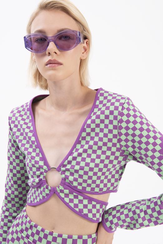 Bayan Mor Uzun Kollu Büstiyer - BSL