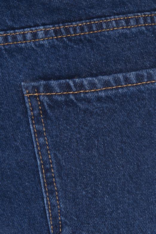 Bayan Lacivert Yüksek Bel Denim Pantolon - BSL