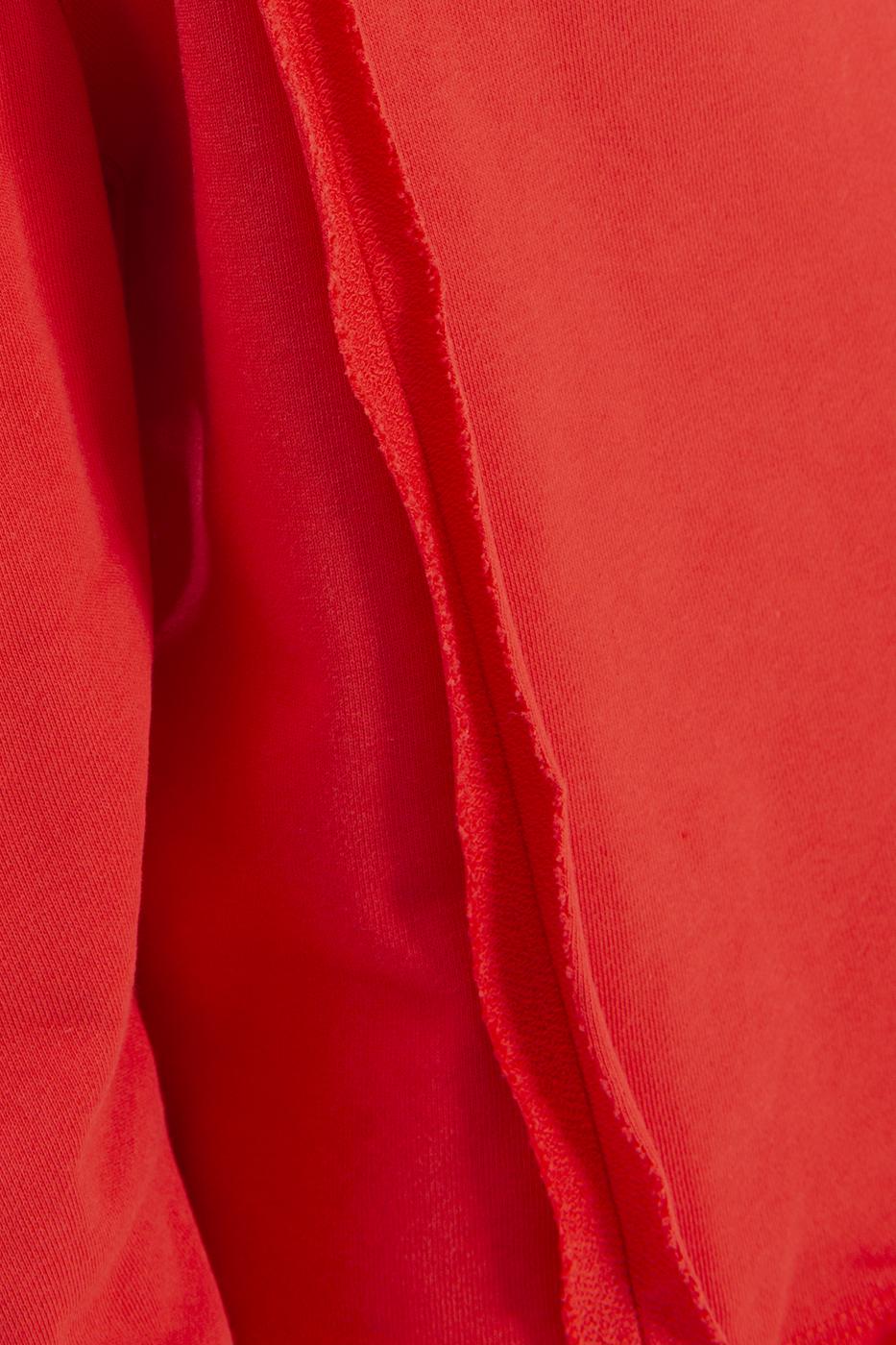 Bayan Kırmızı Kol Pencereli Sweatshırt