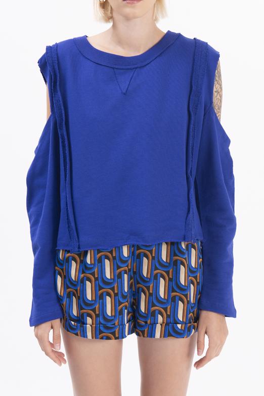 Bayan Sax Kol Pencereli Sweatshırt - BSL